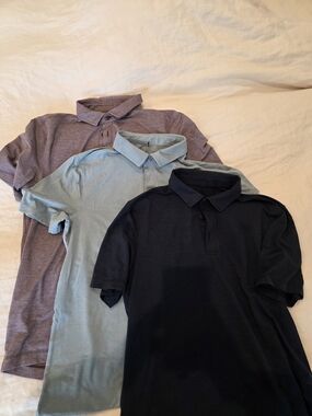 lululemon Men's Polo Shirt Pack - navy, Light Blue, Heathered Purple